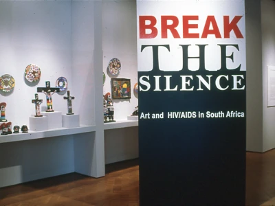 Break the Silence Exhibition Sign