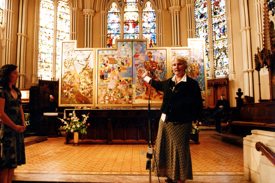 Dr. Carol Hofmeyr speaking at the Cathedral Church of St. James in Toronto
