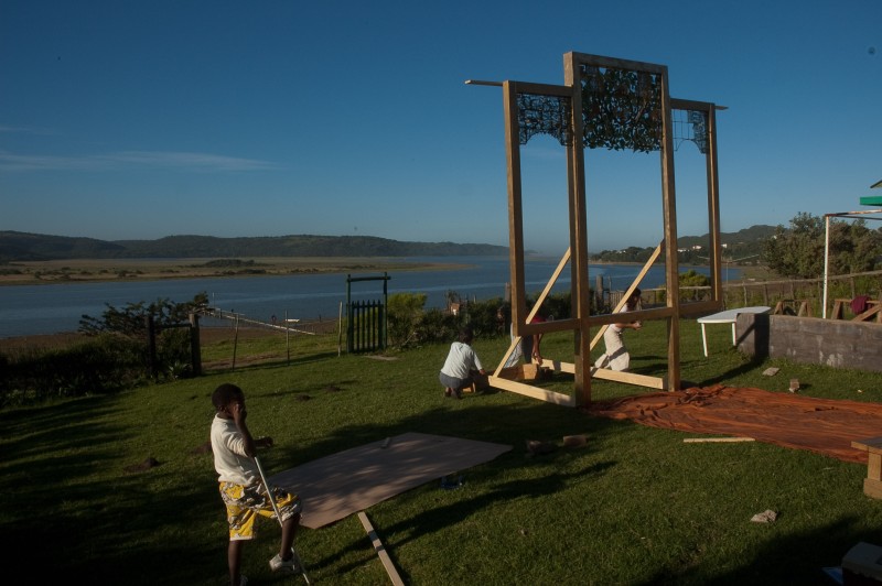 The initial stage of The Keiskamma Altarpiece creation