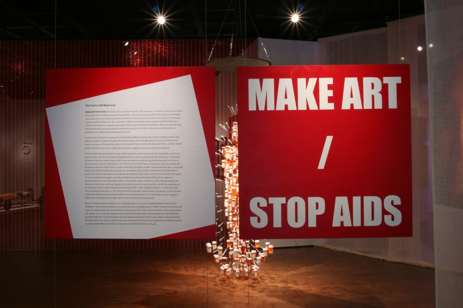 MAKE ART/STOP AIDS Exhibition Title & Intro