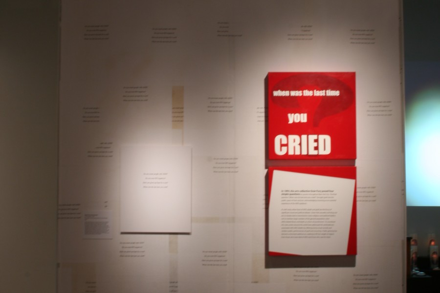MAKE ART/STOP AIDS Exhibit Wall