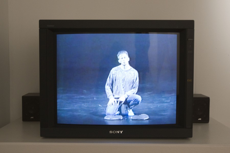 Video work displayed in the gallery