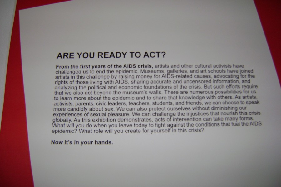 Wall text for the “Are You Ready to Act?” section of *Not Alone*