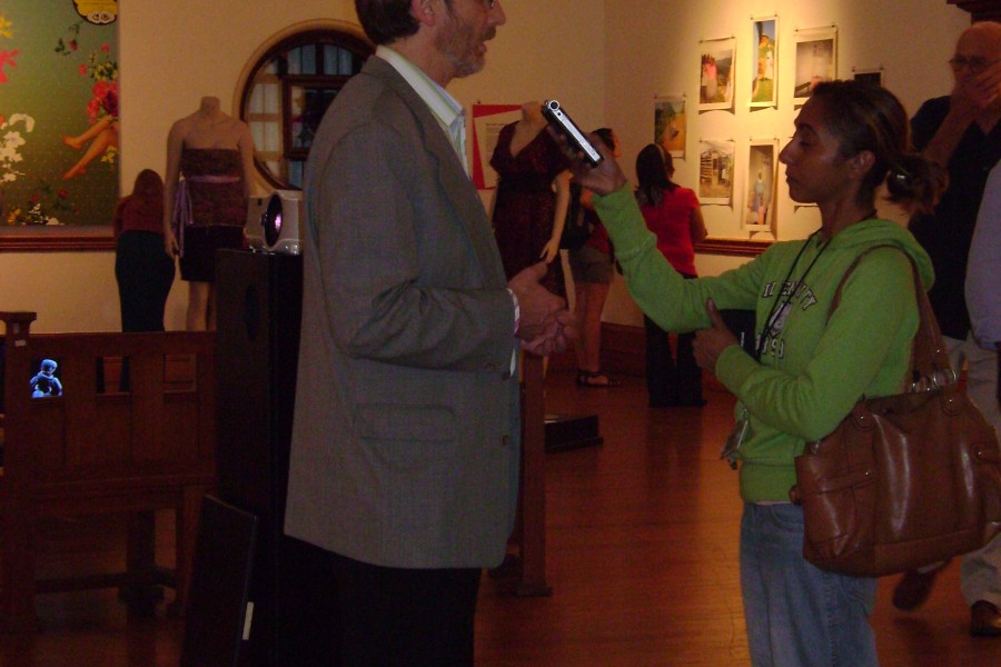 David Gere and Visitor at Not Alone