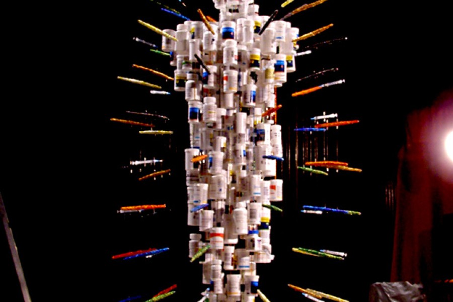 Medicine Man Sculpture for Not Alone