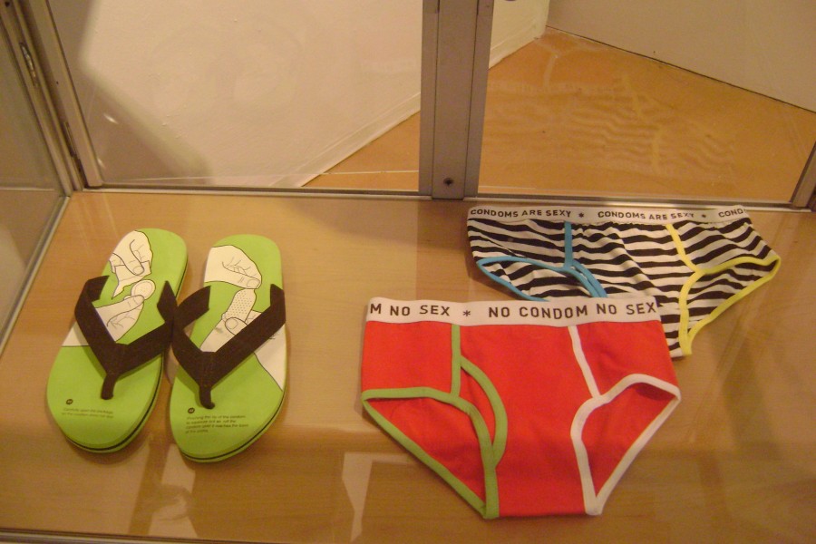 "Condom Flip-Flops" and "Safer Sex Underwear" by Jiten Thukral and Sumir Tagra