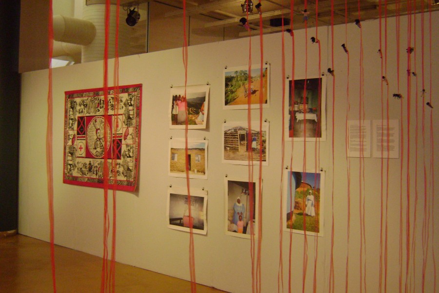 Gallery view of works by international artists at Museum Africa