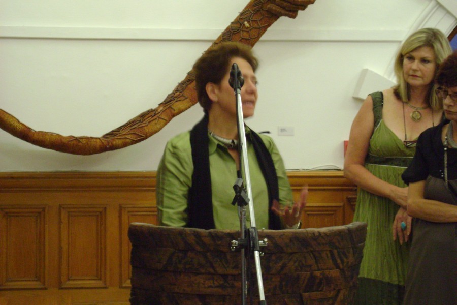 Speaker at Not Alone Exhibit