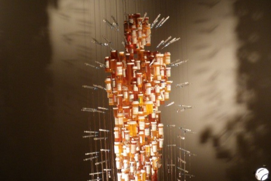 Daniel Goldstein and John Kapellas’s sculpture *Medicine Man*