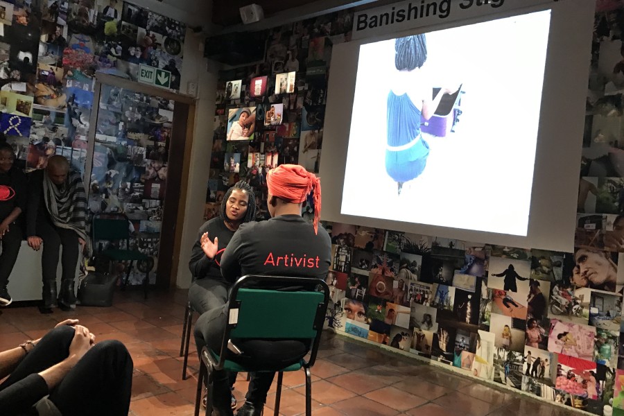 Artivists in Banishing Stigma Room