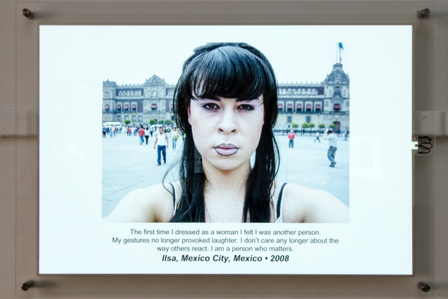 Photograph and autobiographical text introducing Through Positive Eyes artivist Ilsa