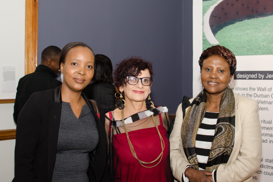 Carol Brown and Two Women in Through Positive Eyes Durban Exhibit