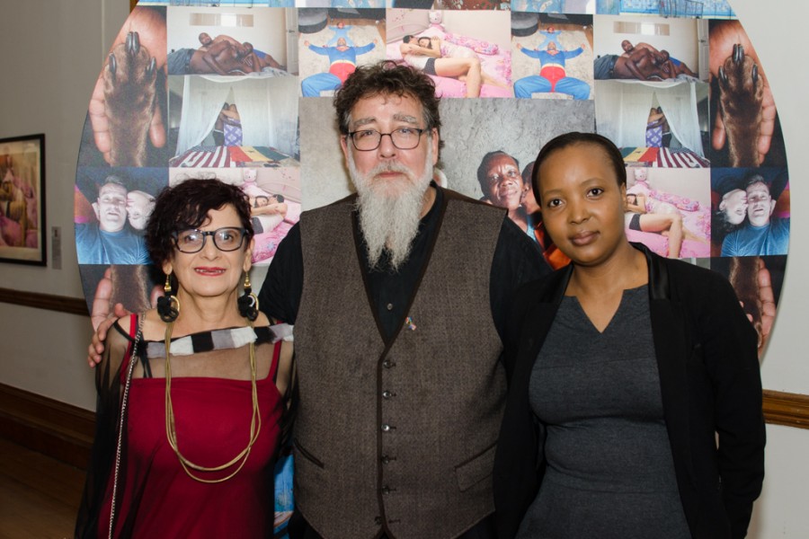 Carol Brown, Stan Pressner, and Woman in Through Positive Eyes Durban Exhibit