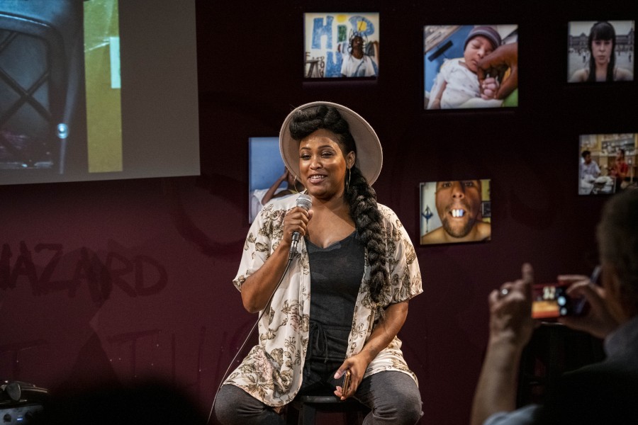 Porchia Storytelling in the Banishing Stigma Room 1