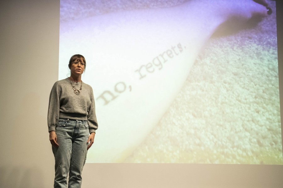 Kelly Storytelling in the Banishing Stigma Room