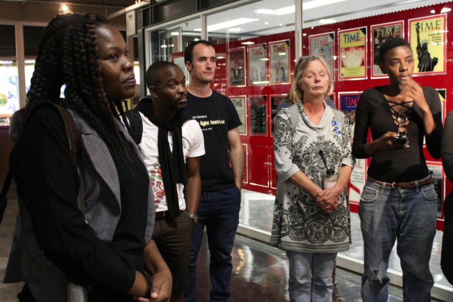 Guests in the TPE Johannesburg Exhibit