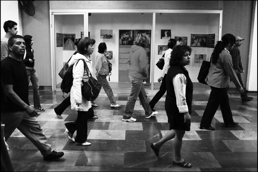 Through Positive Eyes Mexico City Metro Exhibition & People Passing